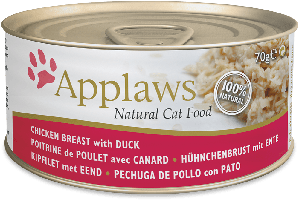 APPLAWS PECHUGA DE POLLO CON PATO 70 GR