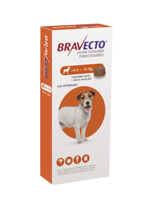 BRAVECTO 250MG. ( 4.5KG. - 10KG. )