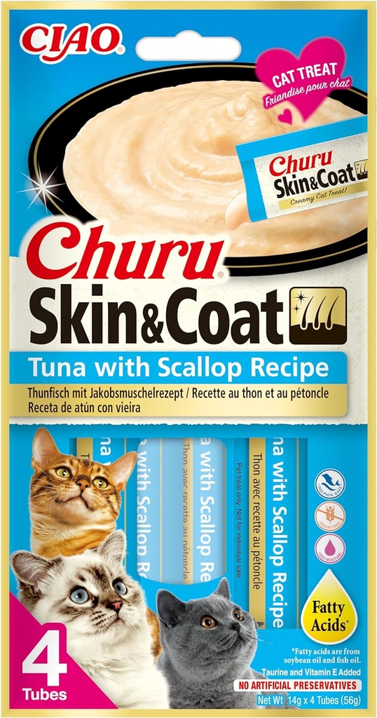 CHURU SKIN&COAT TUNA WITH SCALLOP RECIPE