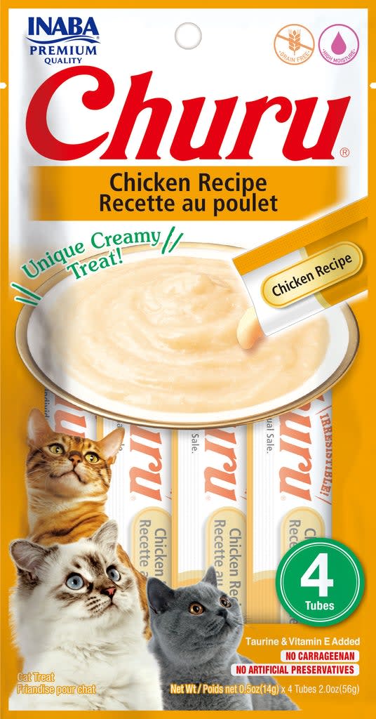 CHURU-CHICKEN RECIPE, 56 GR (4 TUBOS 14 GR)