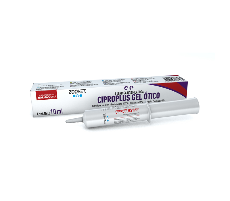 ZOOVET - CIPROPLUS GEL ÓTICO 10 ML