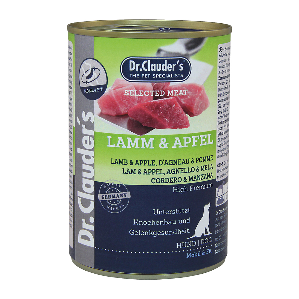 DR CLAUDERS DOG CORDERO Y MANZANA 400 GR