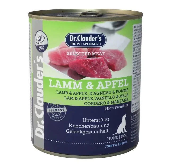 DR CLAUDERS DOG CORDERO Y MANZANA 800 GR