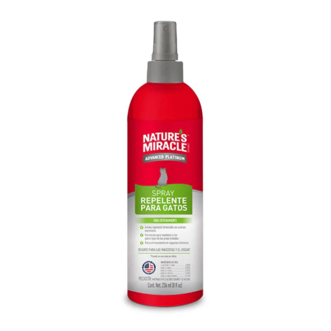 NATURES MIRACLE ADV PLAT CAT REPELLENT SPRAY 12/8 OZ