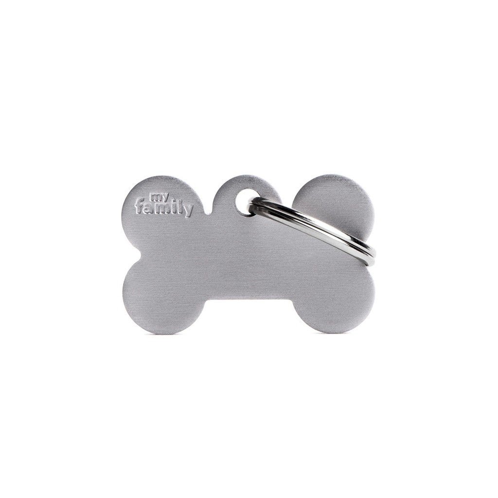 MY FAMILY - SMALL BONE ALUMINUM GREY