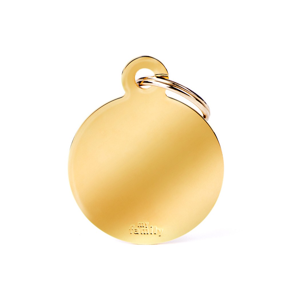 MY FAMILY - BIG ROUND GOLDEN BRASS