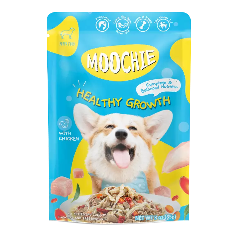 MOOCHIE DOG CRECIMIENTO SALUDABLE 85 GR