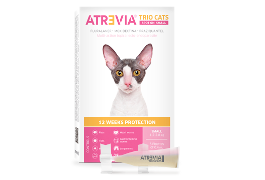 ATREVIA TRIO CATS SPOT ON SMALL (2.6-2.8KG) X CAJA
