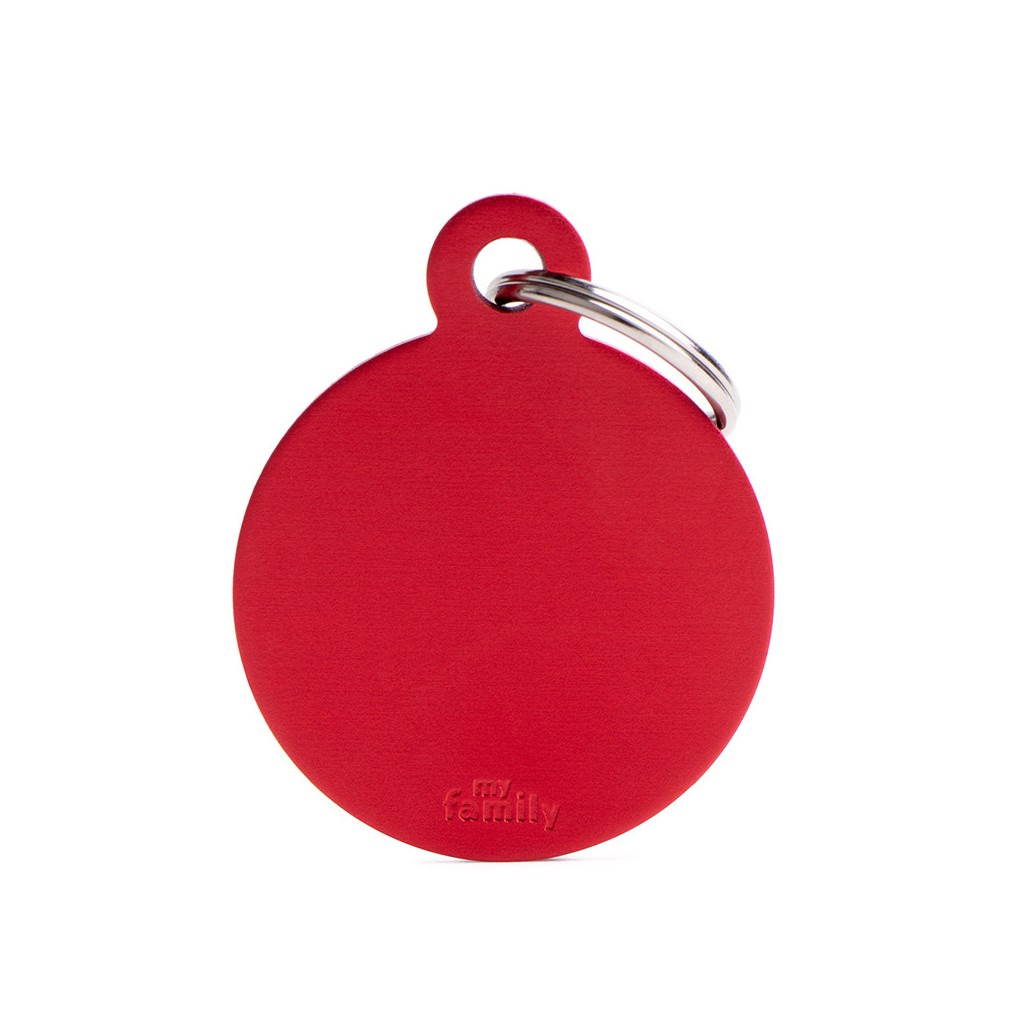 MY FAMILY BIG ROUND ALUMINIUM RED