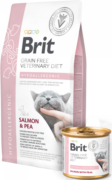 BRIT GF VET DIETS CAT HYPOALLERGENIC 2 KG