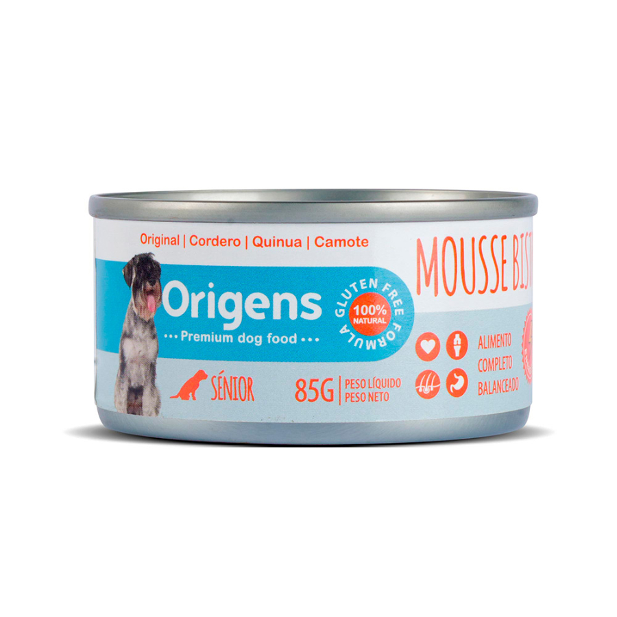 ORIGENS MOUSSE BISTRO ENERGETICO CORDERO, QUINUA Y CAMOTE 85GR    