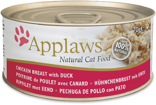 APPLAWS PECHUGA DE POLLO CON PATO 70 GR