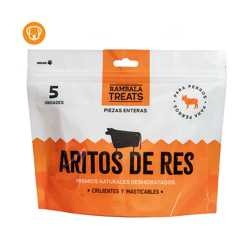 ARITOS DE RES DESHIDRATADOS X 5UND