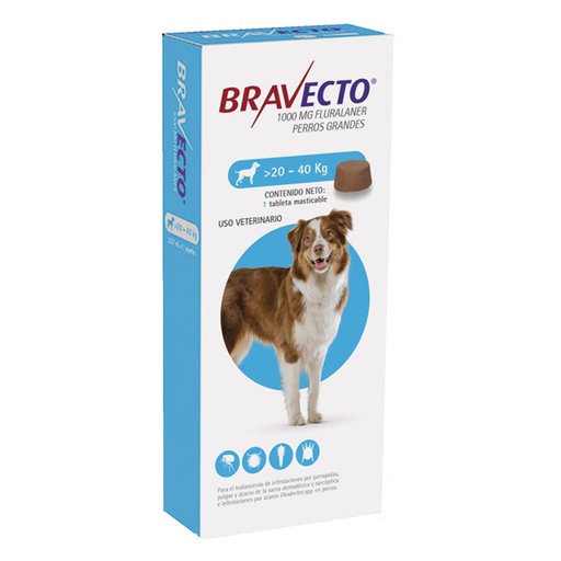 BRAVECTO 1000MG ( 20KG. - 40KG. )