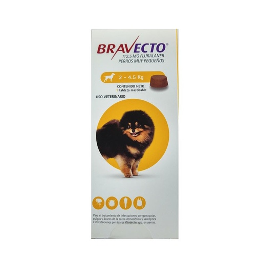 BRAVECTO 112.5MG ( 2KG. - 4.5KG. )