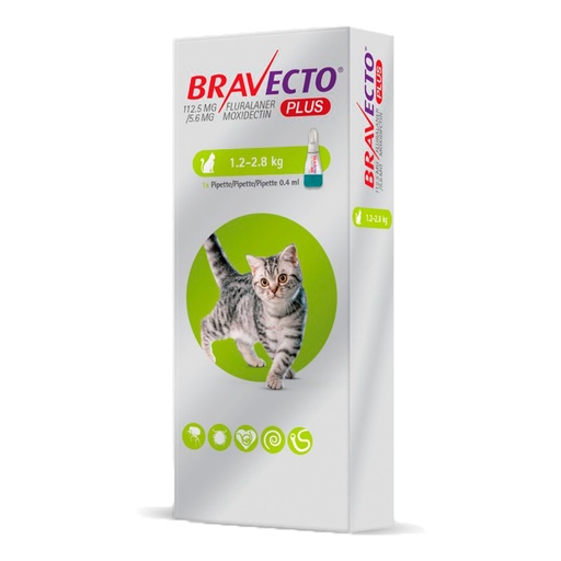 BRAVECTO PLUS 0.4 ML  1.2 - 2.8 KG