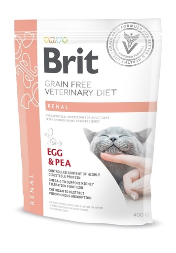 BRIT GF VET DIETS CAT RENAL 400 G
