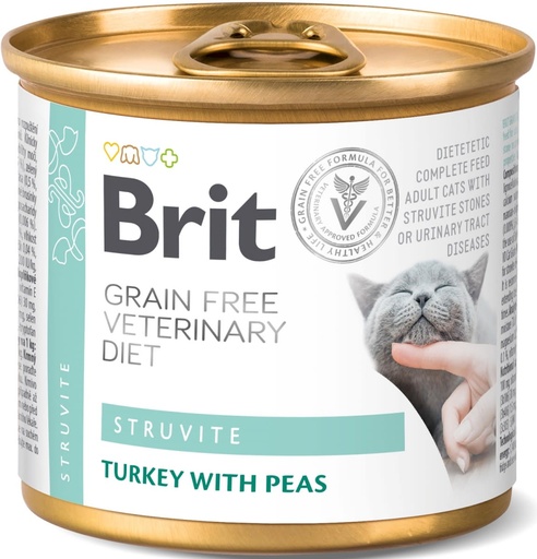 BRIT GFREE VET DIETS CAT CAN STRUVITE 200 GR
