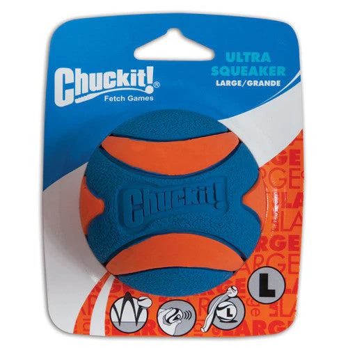 CHUCKIT ULTRA SQUEAKER BALL LARGE 1-PACK
