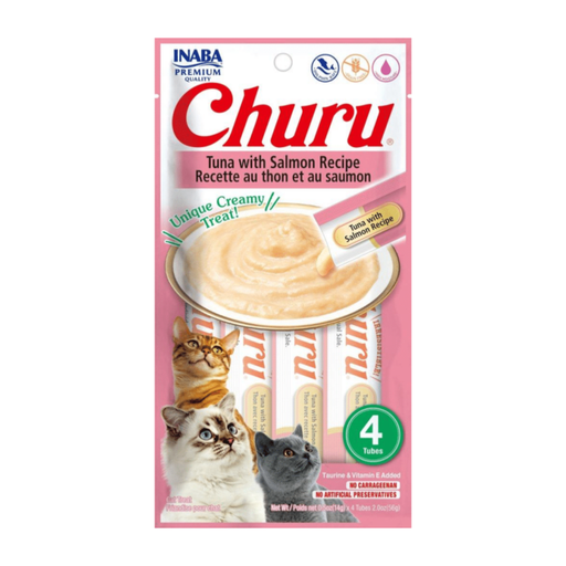 CHURU - TUNA WITH SALMON RECIPE 56 GR (4 TUBOS 14 GR)