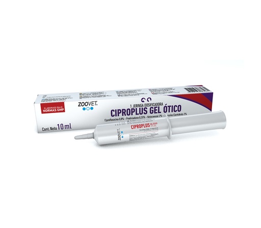 ZOOVET - CIPROPLUS GEL ÓTICO 10 ML