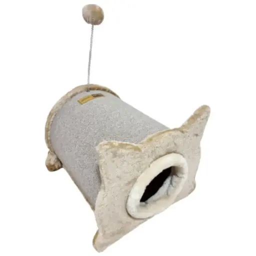 CLAWS & PAWS RASCADOR CUEVA GATO  (40X41X35 CM) - BEIGE