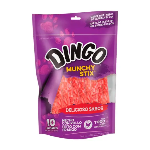 DINGO MUNCHY STICK 10 UNIDADES