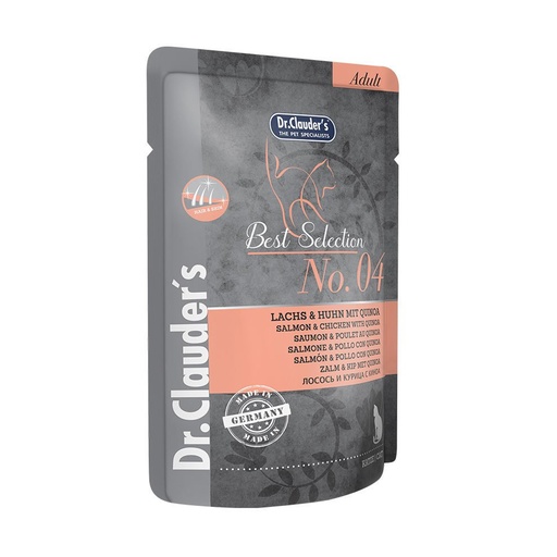 DR CLAUDERS CAT ADULT SALMON Y POLLO CON QUINUA 85 GR