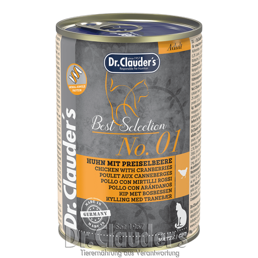 DR. CLAUDERS CAT POLLO CON ARANDANOS 400 GR