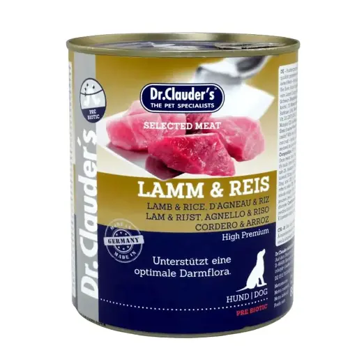 DR. CLAUDERS DOG CORDERO Y ARROZ 800 G