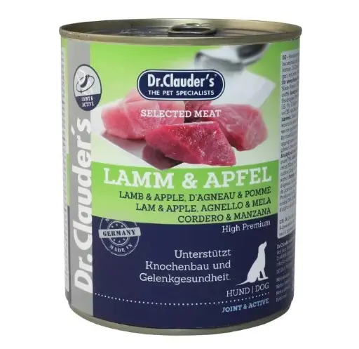 DR CLAUDERS DOG CORDERO Y MANZANA 800 GR