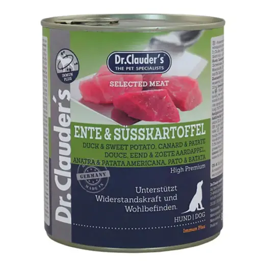 DR. CLAUDERS DOG PATO Y CAMOTE LATA X 800 G