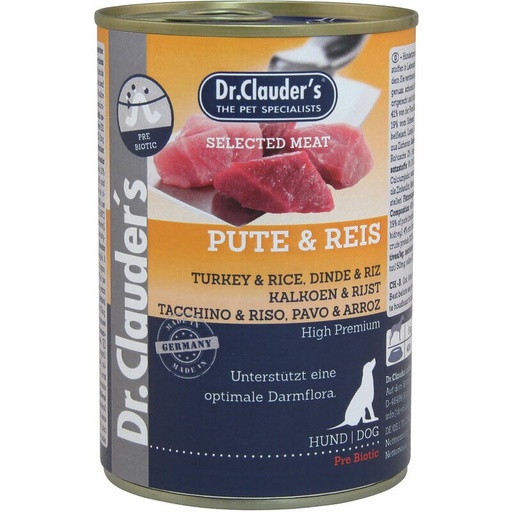 DR CLAUDERS DOG PAVO Y ARROZ 400 GR
