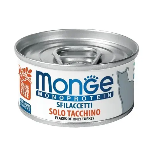 MONGE FELINE ADULT MONOPROTEIN PAVO 80 GR