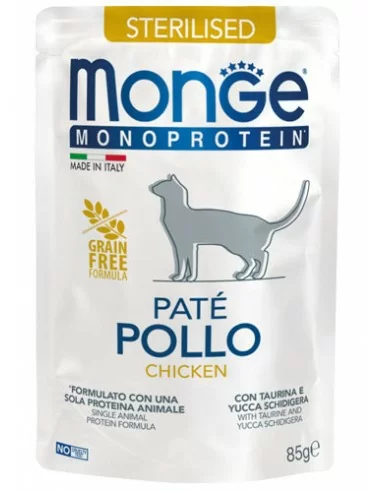 MONGE FELINE MONOPROTEIN STERILISED 85 GR