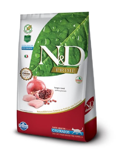 N & D PRIME FELINE FRANGO ADULT CASTRADO 1.5 KG