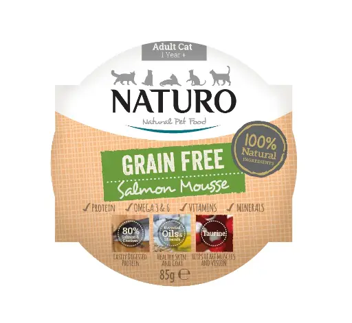NATURO MOUSSE DE SALMON ADULTO 85 GR