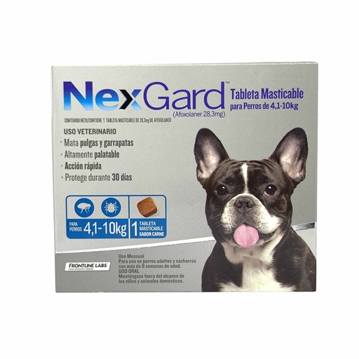 NEXGARD 28.3 MG X 3 TAB (4.1 - 10 KG)