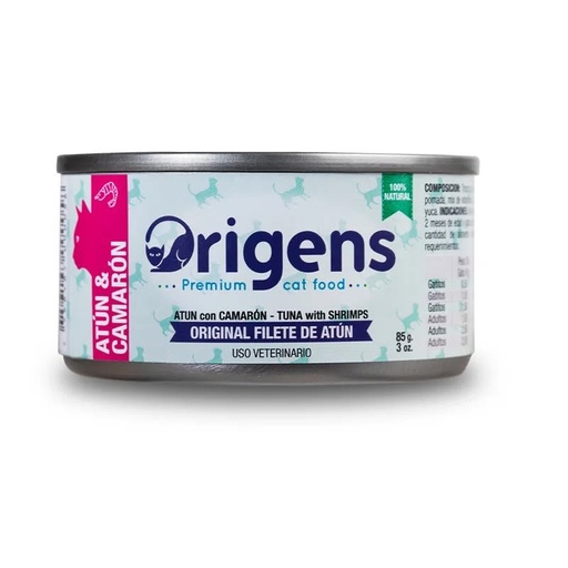 ORIGENS FILETE DE ATUN CON CAMARON 85 GR