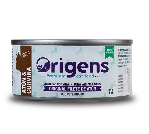 ORIGENS FILETE DE ATUN CON CORVINA 85 GR