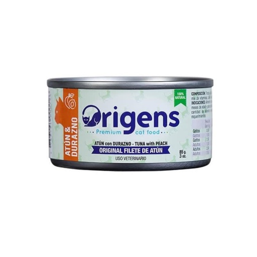 ORIGENS FILETE DE ATUN CON DURAZNO 85 GR