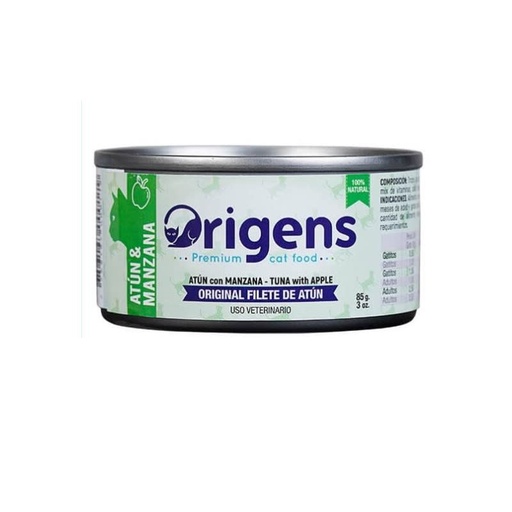 ORIGENS FILETE DE ATUN CON MANZANA 85 GR
