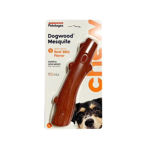 PETSTAGES DOGWOOD MESQUITE MEDIUM - JUGUETE SABOR A BARBACOA
