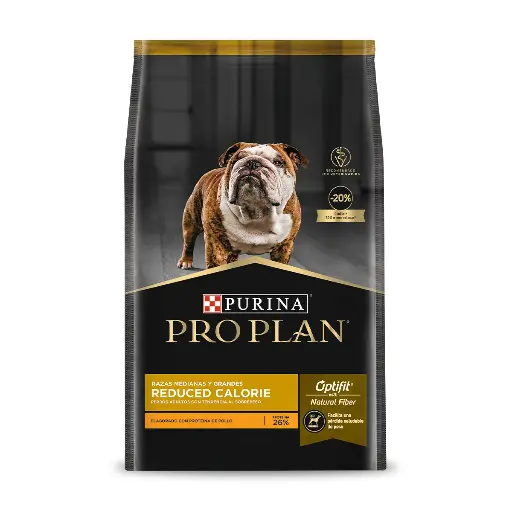 PRO PLAN REDUCED CALORIE RAZAS MEDIANAS Y GRANDES 3KG