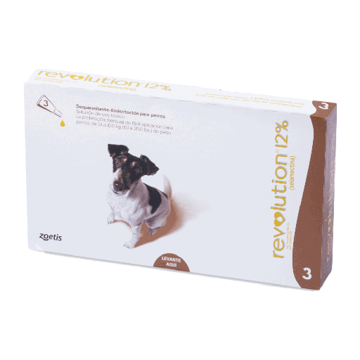 REVOLUTION 12% X 0.5 ML X3 (CAFE) 5.1 - 10 KG