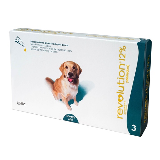 REVOLUTION 12% X 2 ML X3 (VERDE) 20.1 - 40 KG