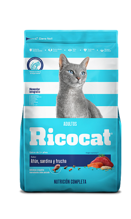 RICOCAT ADULTOS ATÚN, SARDINA Y TRUCHA x 1 Kg