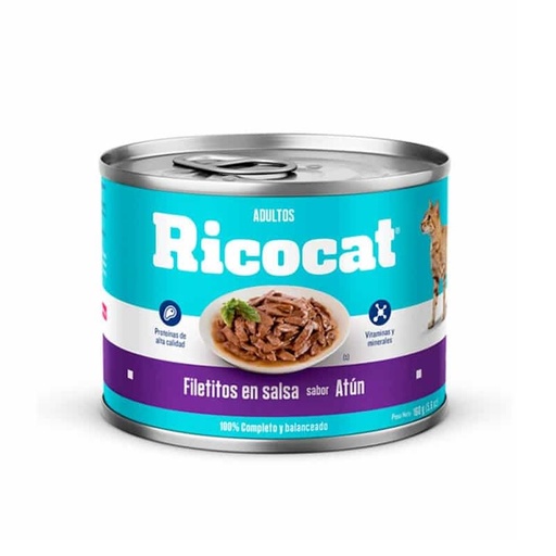 RICOCAT FILETITOS EN SALSA DE ATUN 160 GR