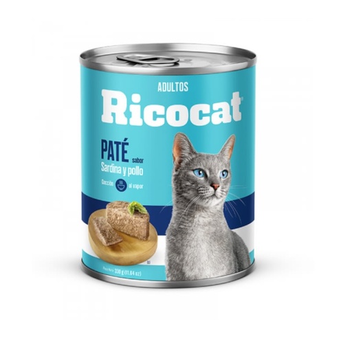 RICOCAT PATE SARDINA Y POLLO ADULTO 330 GR