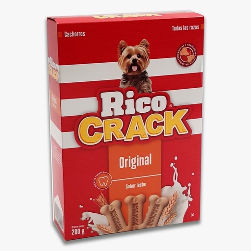 RICOCRACK  CACHORROS ORIGINAL SABOR LECHE X 200 GR